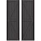 Ekena Millwork Americraft 5-Board Wood 2 Equal Panel Frmd Board-n-Batten Shutters w/Dbl Z-Bar, ARW102BF518X76SMH, PR ARW102BF518X76SMH - alternate 1